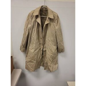 Unbranded Vintage Tan Overcoat Size 38 Regular Menswear Classic Trench Coat